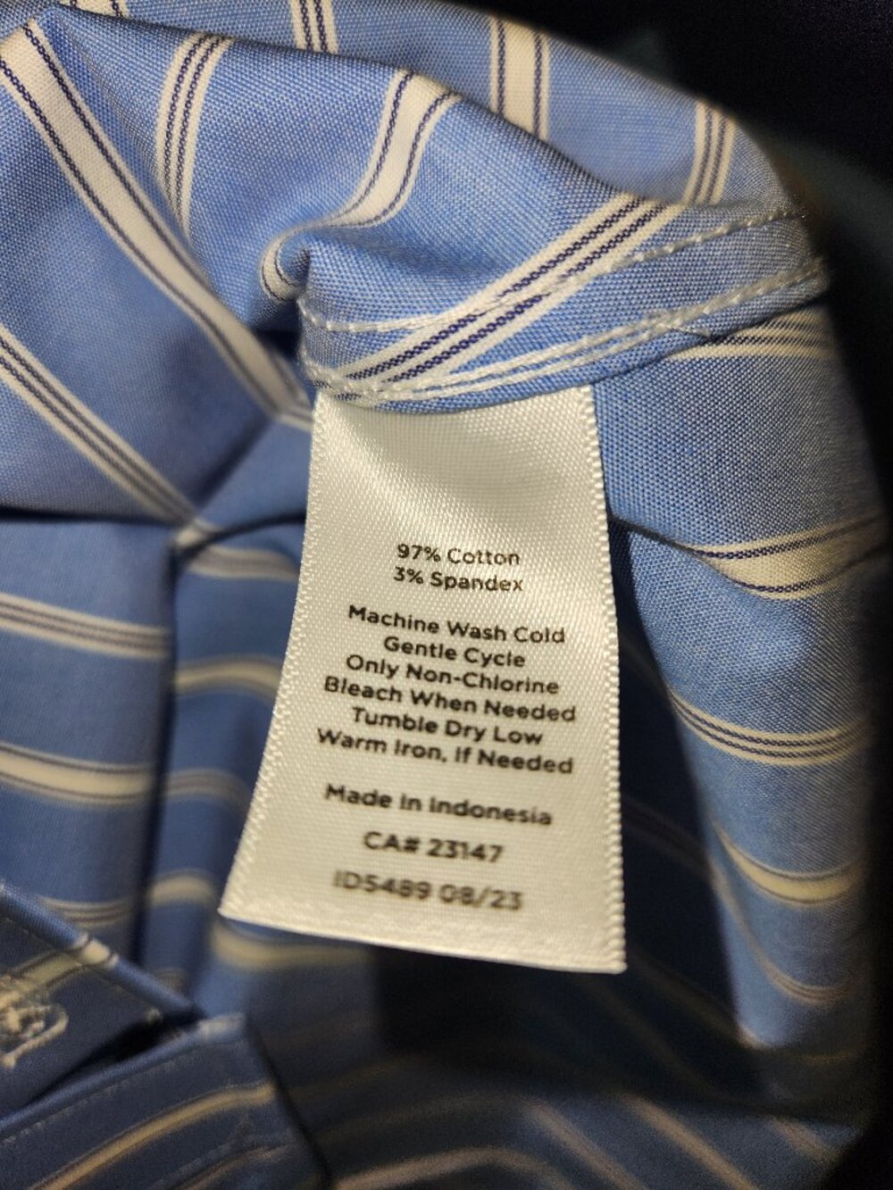 NWT Talbots Blue Striped Button Down Shirt Size 18WP - Picture 6 of 6